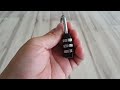 How to reset your new combination padlock