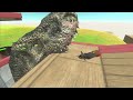 Animals VS Dinosaurs - Jump Over T Rex Hole | Animal Revolt Battle Simulator