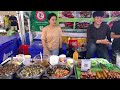Cambodian Street Food at Koh Norea Nigh Market – Delicious Food, Fried Rice, Sichaun Soup & More.
