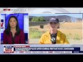 BREAKING: Corral fire threatens neighborhood, hops interstate, burns 12,500 acres | LiveNOW from FOX