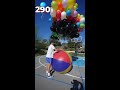 How many balloons does it take to make a GIANT Beach Ball fly?