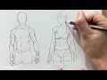 How to Draw a Basic Anatomy for beginners :) Tutorial