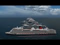 Evolution of the Cunard Line Fleet (3D)