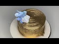 How to Make a Golden buttercream Cake without an airbrush