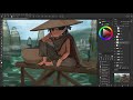 sleepy fisher | photoshop speedpaint