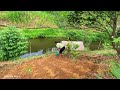 The girl improved the land to grow vegetables and decorated her bedroom