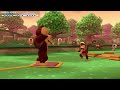 Super Mario Party - Lucky Challenge Road - Mario and Donkey Kong - Chestnut Forest