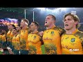 Wallabies sing National Anthem in Yugambeh language ahead of England test