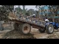 Sonalika 45 rx Tractor Stuck in mud river side | tractor | tractor video