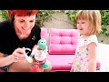 Learn Healthy Habits with Baby Bianca & Toys for Kids. Play-Doh Ice Cream for a Toy Turtle