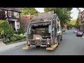 International Chagnon Sprinter Rear Loader Garbage Truck on the Night Route