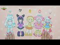 [Paper Diy] Sanrio Paper Doll Blind Bag // My Melody, Kuromi, Cinnamoroll,..   #cim #paperdiy #sario