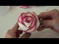 How to pipe a Swirl Rose using American buttercream