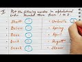 Alphabetical Order Class 3 | Class 3 English Grammar Alphabetical Order| English Grammar for Grade 3