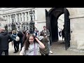 GET YOUR HANDS OFF MY HORSE - King's Guard Yanks Off Reins from Tourist