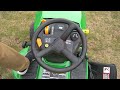 John Deere S100 Lawn Mower Operations