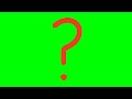 QUESTION MARK doodle Green screen Full hd download - No copyright