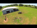 Blade 350 QX3 filming a tractor mowing