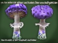 how to make an embroidered soft sculpture mushroom