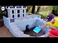 How to DIY a beautiful mini castle with a fish tank