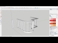 Modeling a Curved Balcony Rail with PathCopy and Follow Me in SketchUp