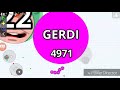 MY first agario video/GERDI vs big group /solo-don't give up!!