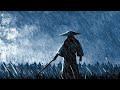 Samurai Ready For Battle During Rain | Japanese Ambient Sound For Focus & Studying