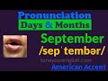 Pronunciation of Days and Months in English