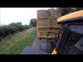 JCB Carting bales, awesome engine sound