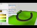 Create curved road on terrain | SketchUp