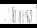 how to create arched windows on a curved wall in Sketchup