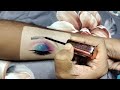 Easy steps eye makeup on hand| eye makeup practice hand| eye makeup tutorial.