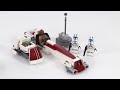 LEGO Star Wars BARC Speeder Escape independent review! Jedi saves Grogu by a street lamp 75378