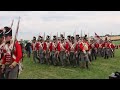 Waterloo 2015. British troops marching