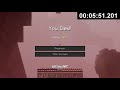 minecraft speedrun best pace in history