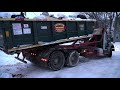 Dumpster Rental Hauling On Slippery Hill