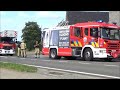 belgium fire department responds to roof fire