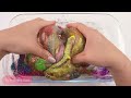 Mixing All My Slime l How To Make Rainbow Pearl Bathtub With Glitter Slime | Making By Yo Yo