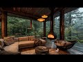 Wandering Rain Jazz Escape - Cozy Cabin Harmony with Enchanted Forest Sounds 🌧️ & Mystic Melodies