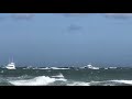 Boat Damaged by rough seas