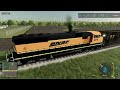 I Finally Derailed the Train in Farming Simulator! (Custom Train Mod)