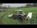 MOWING & WINDROWING ALFALFA, FEEDING ANIMALS W/ CLAAS│CASTELNAUD│FS 22│16