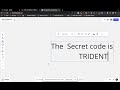 Secret code sword sim