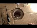 Super Easy Removal of Glued in PVC Toilet Flange!