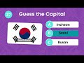 Guess 50 Capital Cities of the World | Capital Quiz  | Geography Quiz