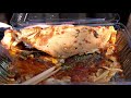 四天王寺の縁日にあるお好み焼き屋屋台の職人技　Old style Japanese street Foods OKONOMIYAKI stall | 摊