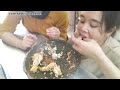 mukbang yang simpel bersama rekan kerja nikmat sekali