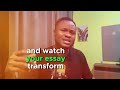 WITH THIS TOOL, NOMORE EXCUSE TO WRITING A SUCCESSFUL ESSAY . #gcub #graduate #youtube #brasil