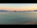 Παραλία Βαθυαβάλι το σούρουπο.Vathiavali beach in NW part of Greece.