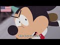 Mickey Mouse kicks the face of little Cartman - Spanish from Spain vs Latin Spanish